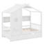 Wooden Twin Size House Bed With Trundle And Storage Shelf-64770713