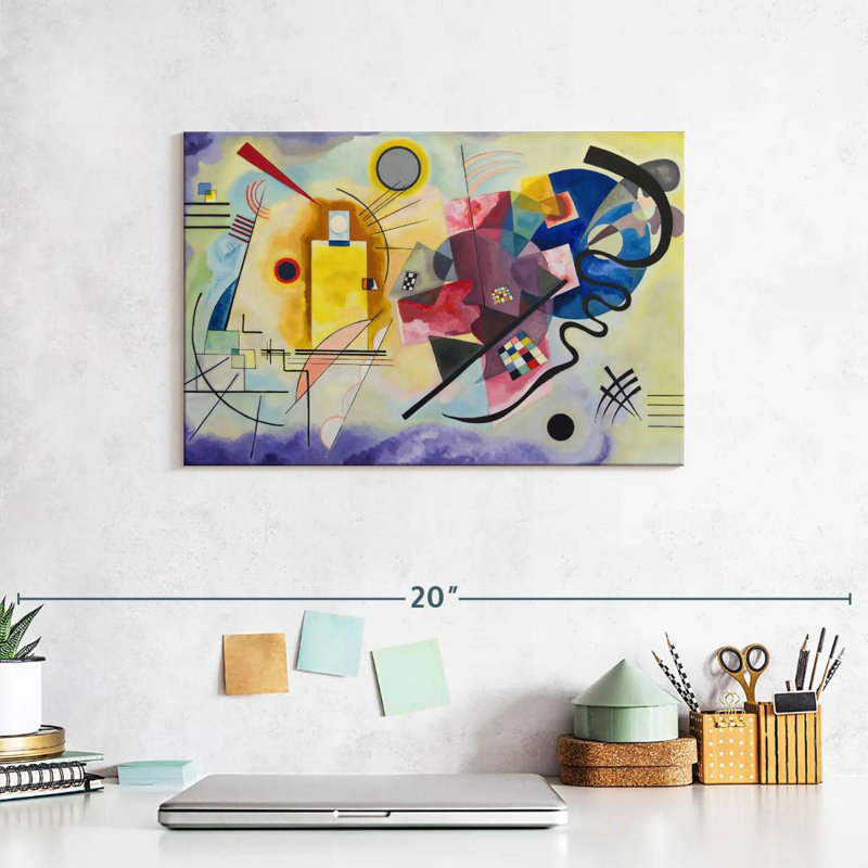 Avery Yellow-Red-Blue, 8" H x 12" W