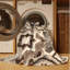 Tapis marocain d'inspiration mondiale lavable à la machine Manhasset - reliure beige-626130974