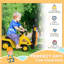 HOMCOM Kids Ride-On Forklift Truck w/ Fork Tray, Under Seat Storage, Backrest