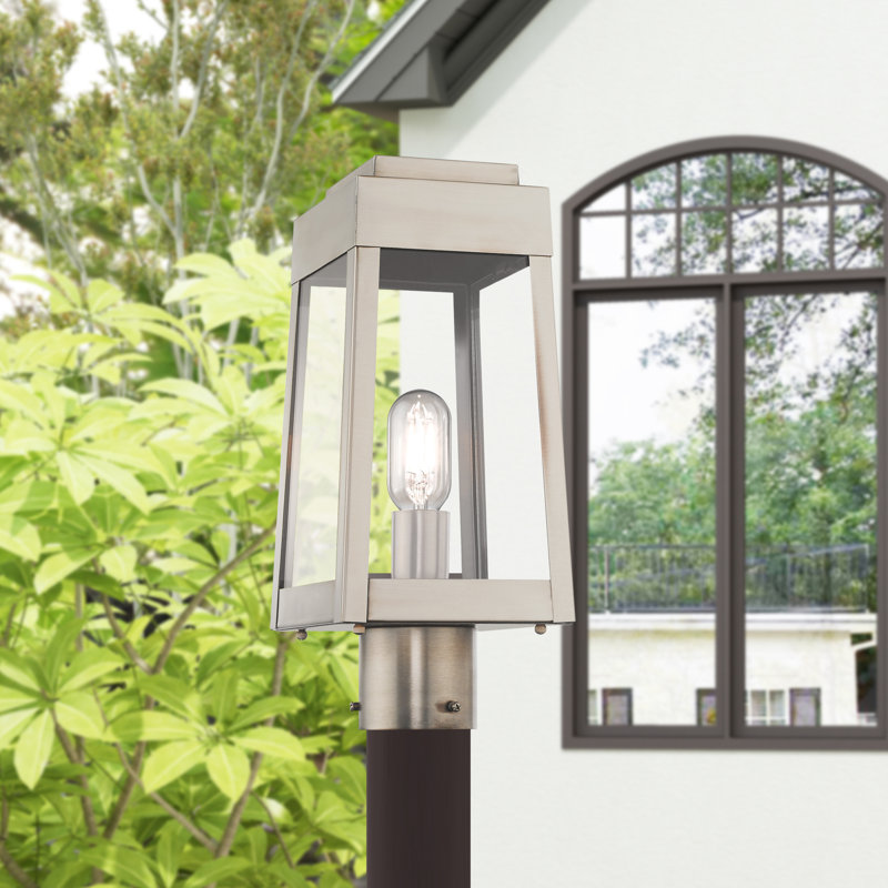 Antionetta Transparent Lantern Head, Brushed Nickel