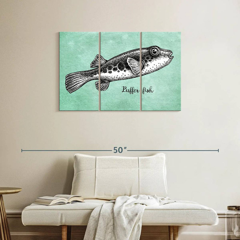 Poisson-globe en noir, H 24 po x l 38 po