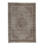 Hand-Knotted High-Quality Ivory and Beige Area Rug