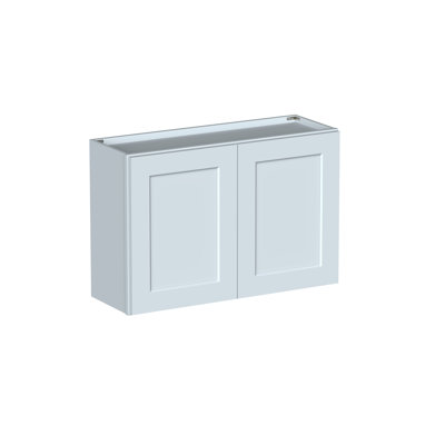 Armoire-pont murale de style Shaker de 36 po de largeur DL 36 po x H 12 po x P 12 po DL Cabinetry (prête à assembler) - bois flottant