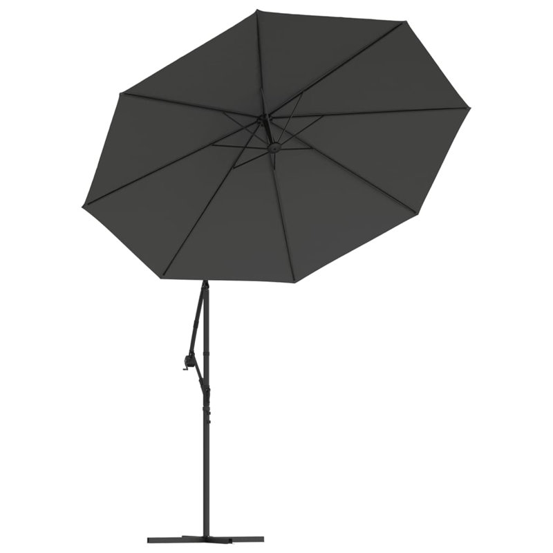 Arlmont & Co. Replacement Fabric For Cantilever Umbrella Sand 118.1", Anthracite