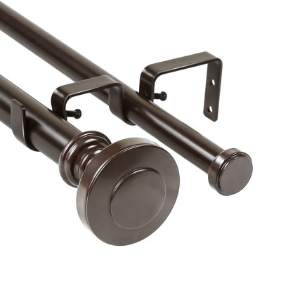Courtland Steel Adjustable Double Curtain Rod