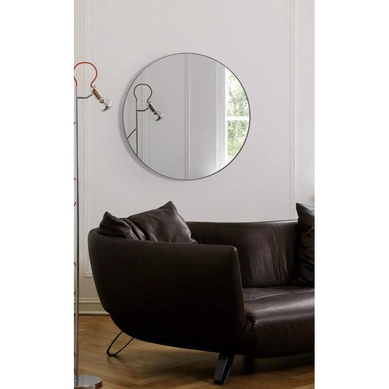 Miroir mural décoratif, Argent, 30 po x 30 po
