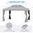 10X13FT Gazebo Aluminum, Mosquito Net For Garden Use With Double Roof (Gray)
