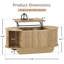 Ensemble de table basse cannelée-1354167126