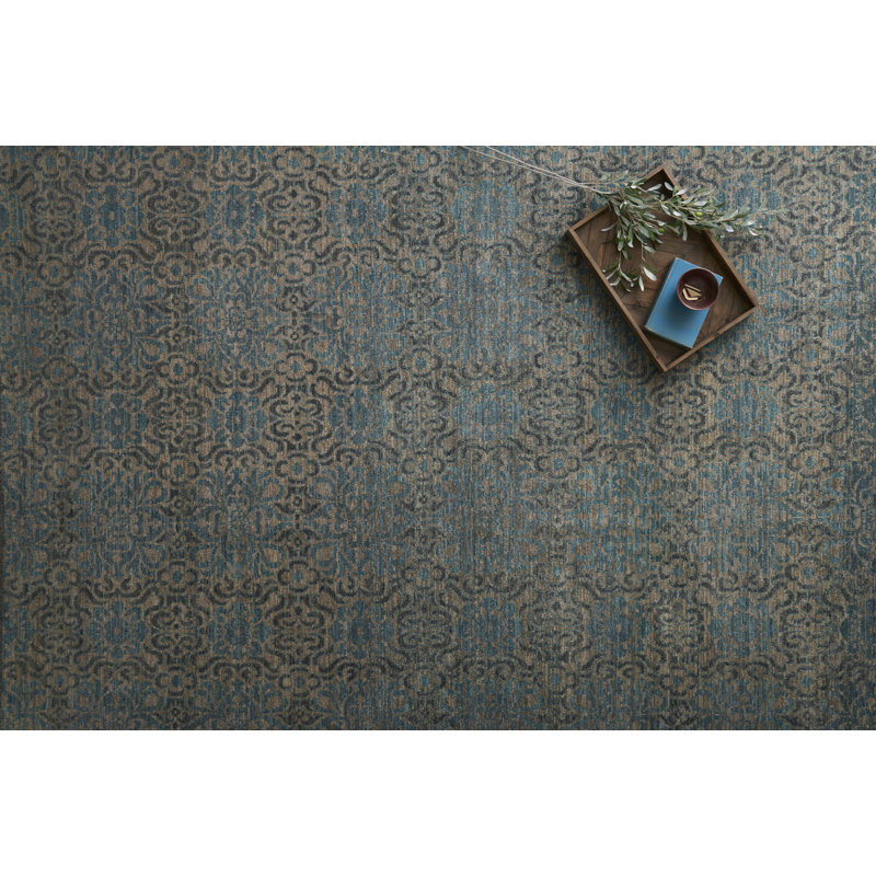 Hannah Handmade Wool Oriental Area Rug, Rectangle 7'9" x 9'9"