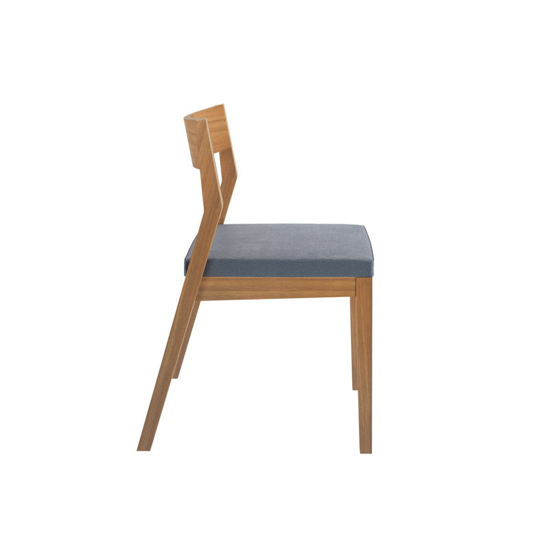 Modern Solid Wood Dining Chair with Upholstered Cushion (2 Pack), Walnut, Onyx