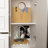 Baukus 94.8" W 6-Drawer Wardrobe with Glass Doors