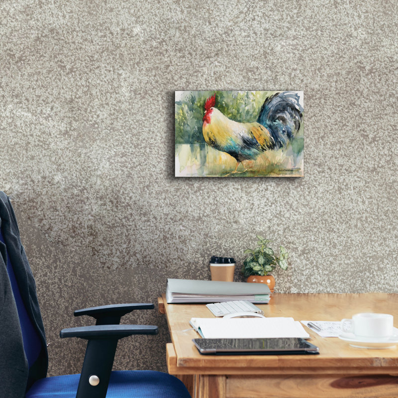 Art mural sur toile August Grove® «Sly Strutter» par Annelein Beukenkamp, H 12 po x l 18 po x P 0,75 po