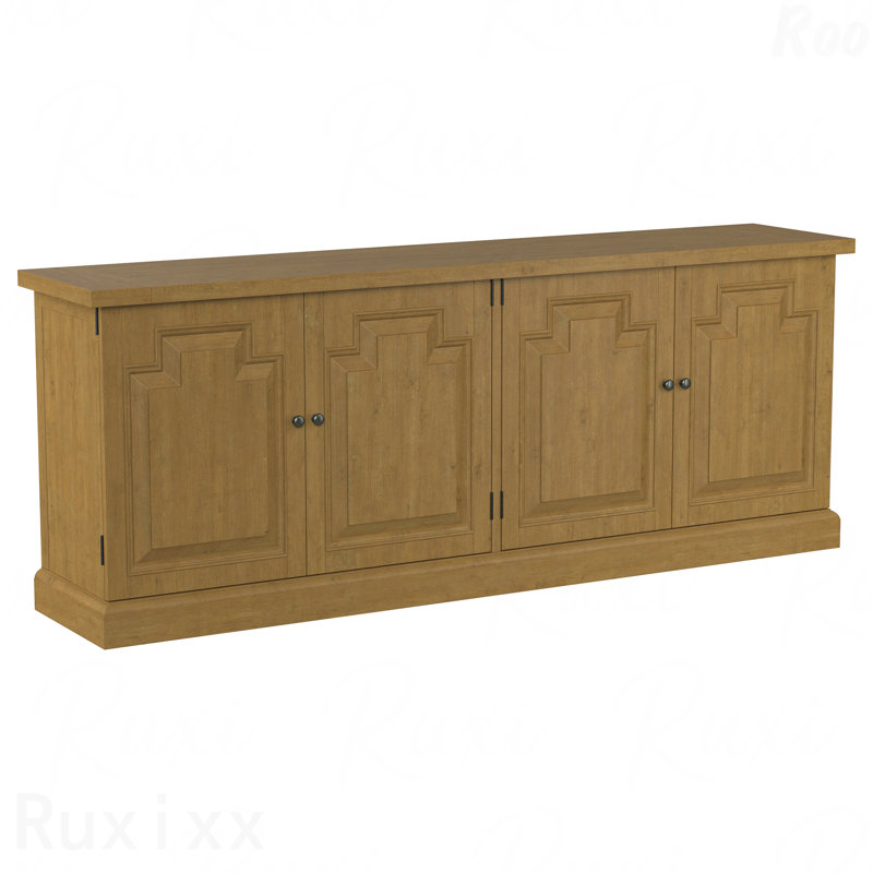 Rustic Honey 4-Door Sideboard