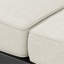 Causeuse, finition noire avec coussin beige