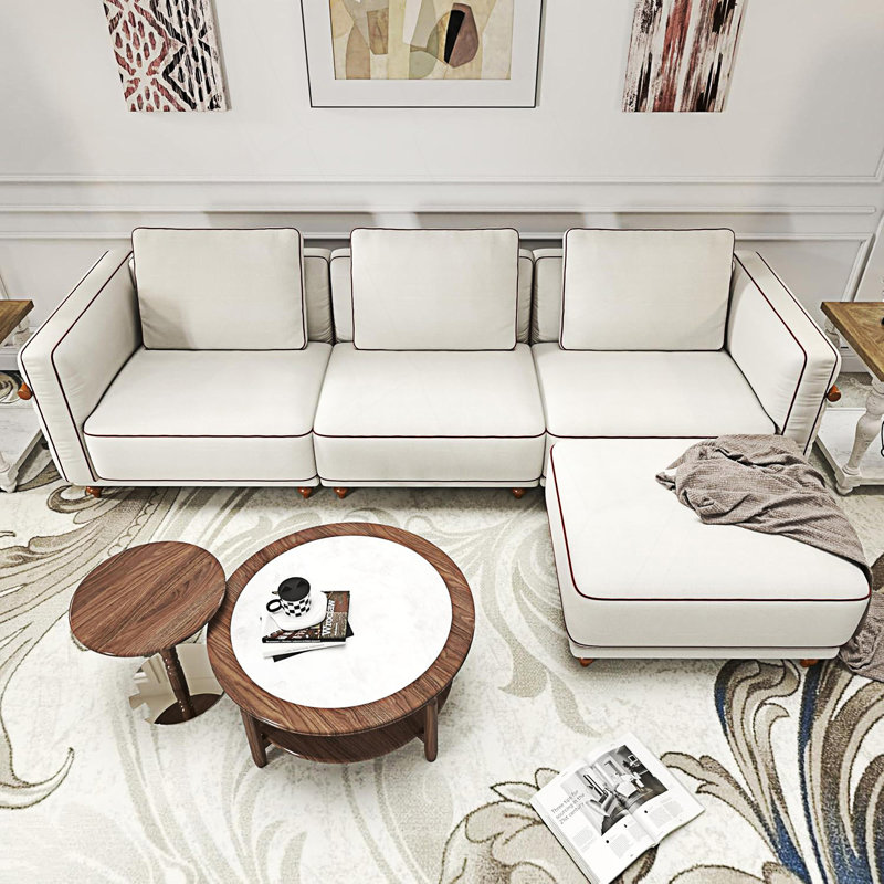 Modular Sectional Sofa, Luxury Cloud Sofa With Ottoman