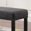 Banc de salle à manger en tissu avec garniture cloutée, gris-1344266378