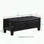 Banc en lin capitonné avec rangement-287841076