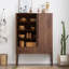 Vitrines en bois massif brun noisette-121320169