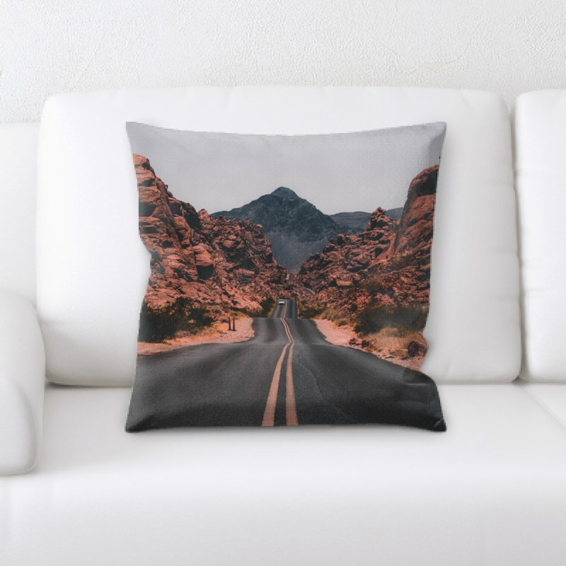 Microsuede Reversible Throw Pillow