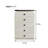 Minimal Wooden 5 Drawers Accent Chest-107513242