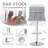 Colebrook Swivel Upholstered Velvet Adjustable Height Counter Stool with Iron Frame-441130900
