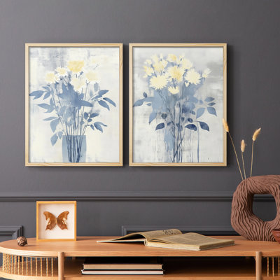 Série FLORAL DCL XXXIV - reproduction encadrée de qualité supérieure - prête à être accrochée - aucun clou requis - aucun clou requis