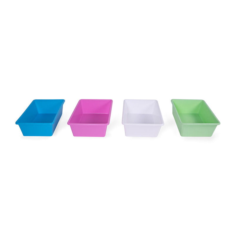 UNiPLAY Multicolor Stackable Plastic Storage Bins for Kids
