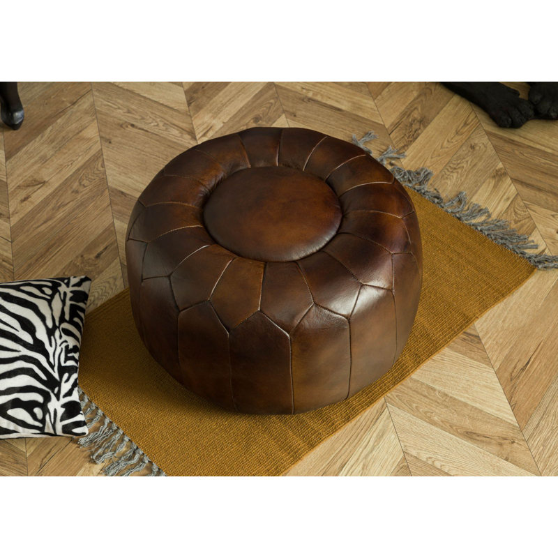 CHESTERFIELD Solid Wood Accent Stool