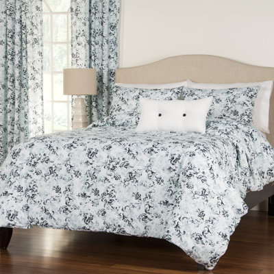 Rococo Polyester Floral Duvet Cover