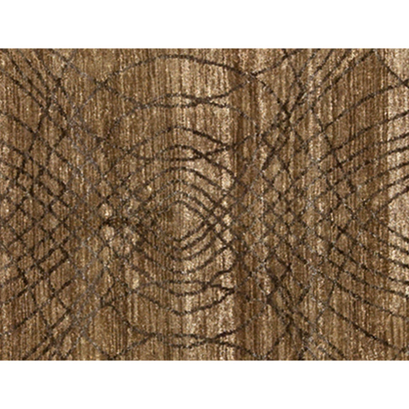 Hand Knotted Area Rug in Gold