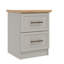 Cleverdon Feya 2 Drawer Bedside Table-91717319