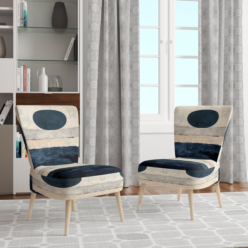 Upholstered Accent Chair, Chaise d'appoint sans accoudoirs