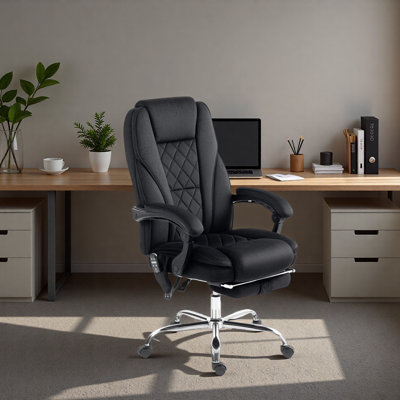 Upholstered office chair photographed against a plain background for a retailer product listing