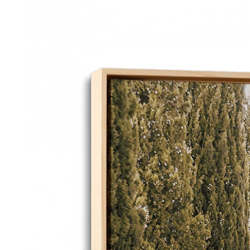 Impression sur toile roulée Tuscan Road Trip, H 12,75 po x l 8,75 po x P 1,75 po, Cadre américain en érable flottant