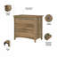 Khadesha 3 Piece Computer Desk Office Set-1030226879