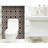 4" X 4" Intertwined Black And Cream Peel And Stick Removable Tiles-1373235512