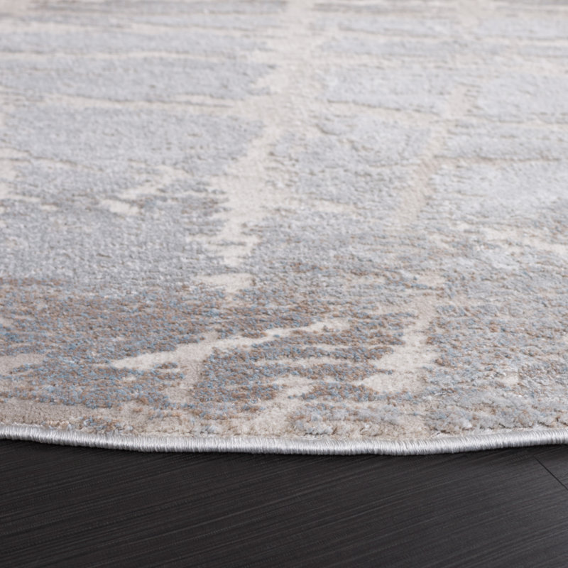 Platinum Performance Abstract Rug, Round 6'7"