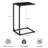 2-Pack Black C-Shaped Side Table