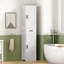 Grande armoire de salle de bain avec 4 tablettes, 2 portes et 1 tiroir-1447610515