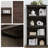 3 Peice Display Cabinet Set , A 4 Tier Display Cabinet With Flip Up Glass Doors And Tall Storage Cabinet Set Of 2