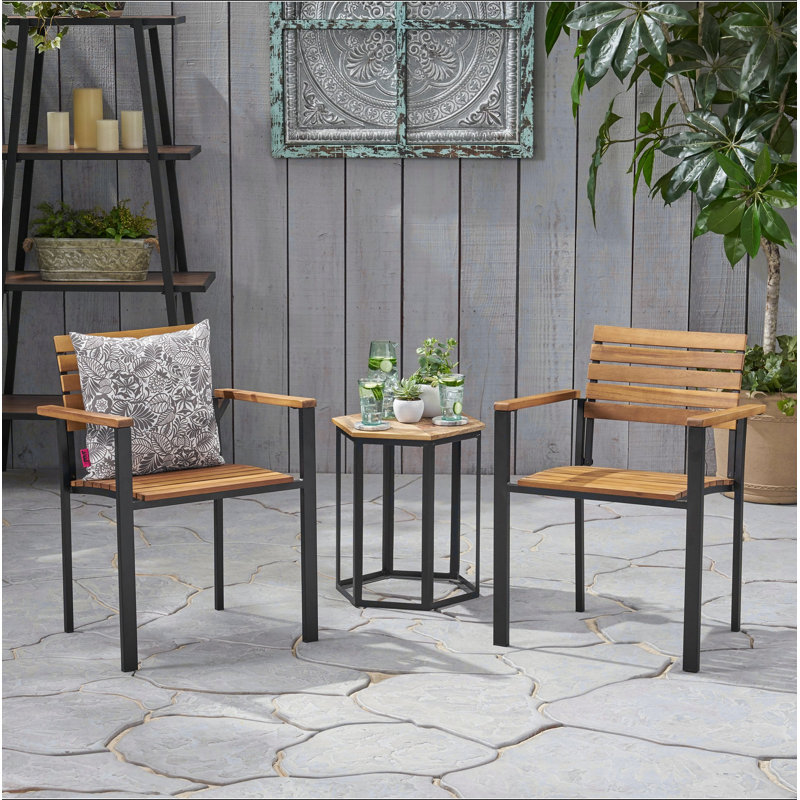 Chaise en bois et métal Laris