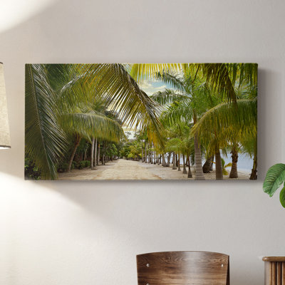 Passerelle tropicale - Toile tendue avec châssis - Prêt à accrocher