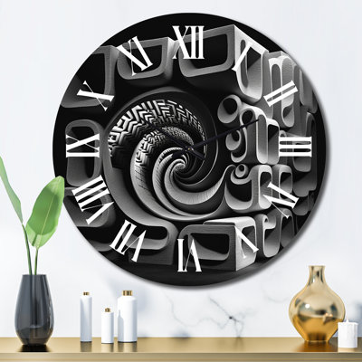 Horloge murale en métal