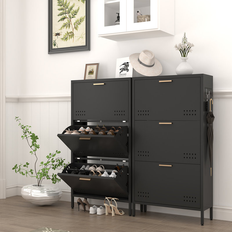 Armoire à chaussures inclinable Classic Classic, Noir