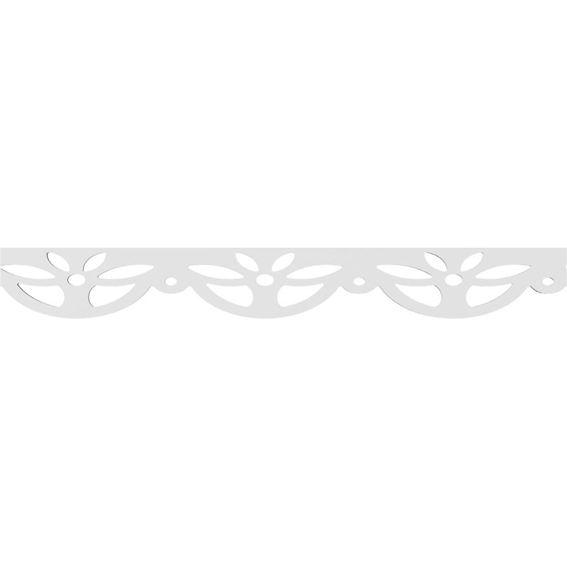 Garniture de sol en PVC de qualité architecturale H 6 po x P 5/8 po x L 48 po Weston, H 6 po x L 48 po x P 0,63 po