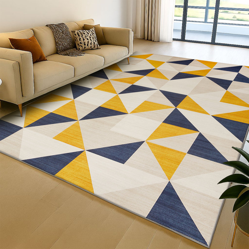 Oriental Machine Tufted Shag Area Rug, Rectangle 80 x 150 cm
