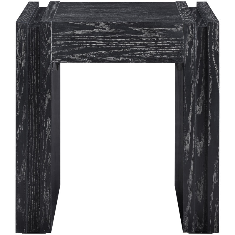 Stanton Veneer And Solid Wood End Table, Black