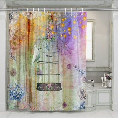 Rideau de douche simple Sharla