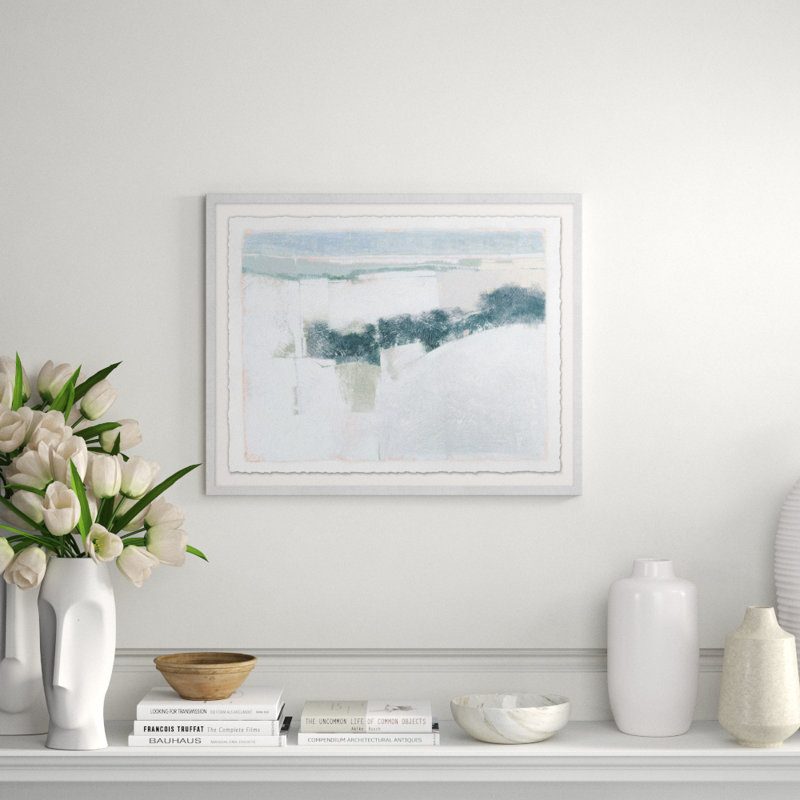 Gray Glass 1' Framed Print on Glass